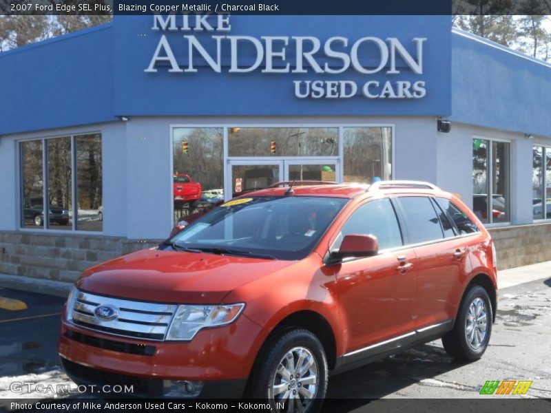 Blazing Copper Metallic / Charcoal Black 2007 Ford Edge SEL Plus