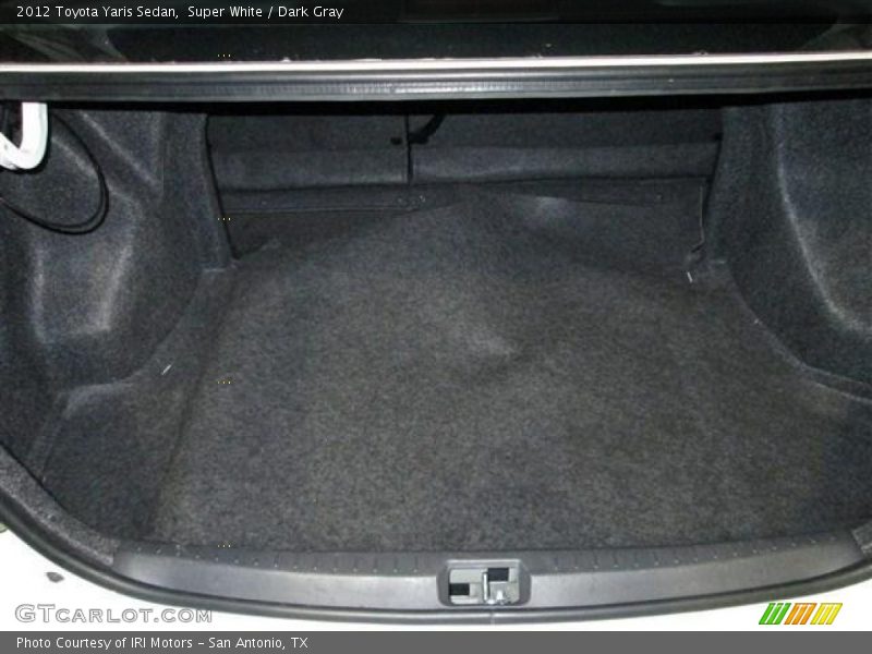 Super White / Dark Gray 2012 Toyota Yaris Sedan