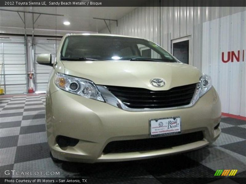 Sandy Beach Metallic / Bisque 2012 Toyota Sienna LE