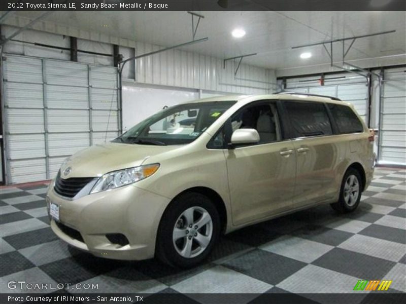 Sandy Beach Metallic / Bisque 2012 Toyota Sienna LE