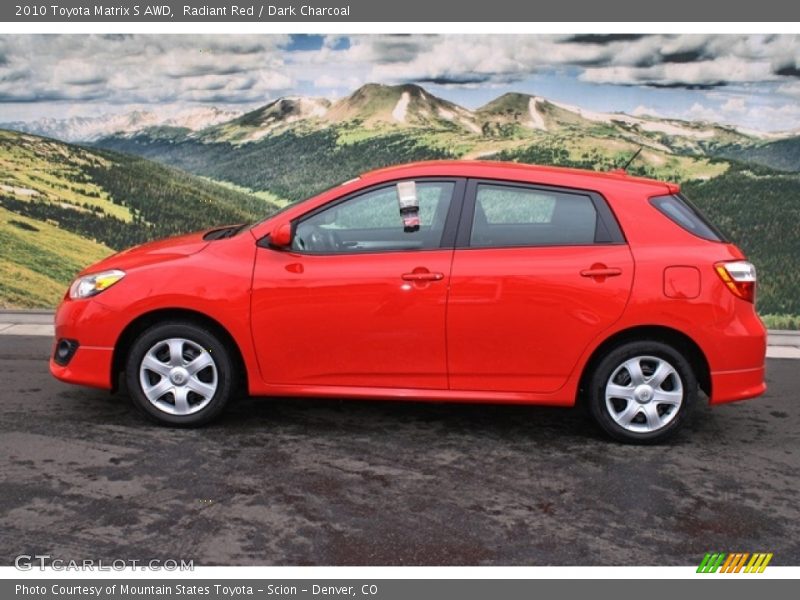 Radiant Red / Dark Charcoal 2010 Toyota Matrix S AWD