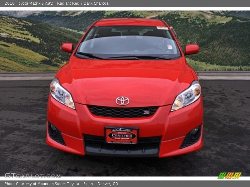 Radiant Red / Dark Charcoal 2010 Toyota Matrix S AWD