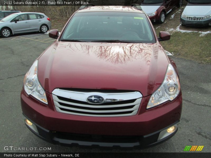 Ruby Red Pearl / Off Black 2012 Subaru Outback 2.5i