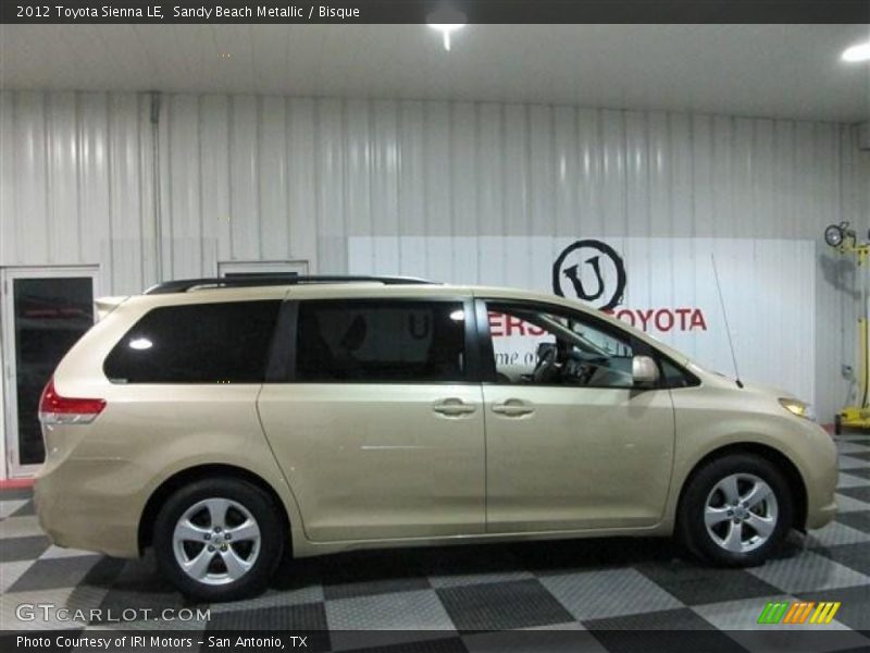 Sandy Beach Metallic / Bisque 2012 Toyota Sienna LE