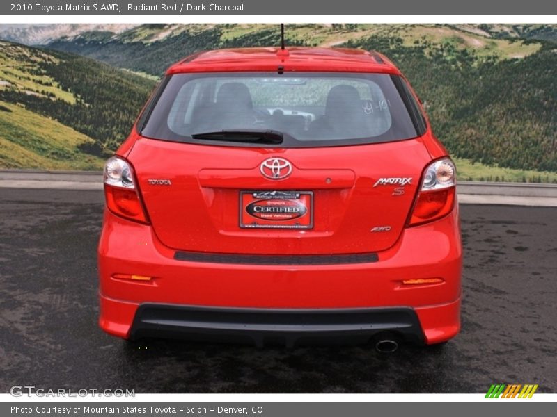 Radiant Red / Dark Charcoal 2010 Toyota Matrix S AWD