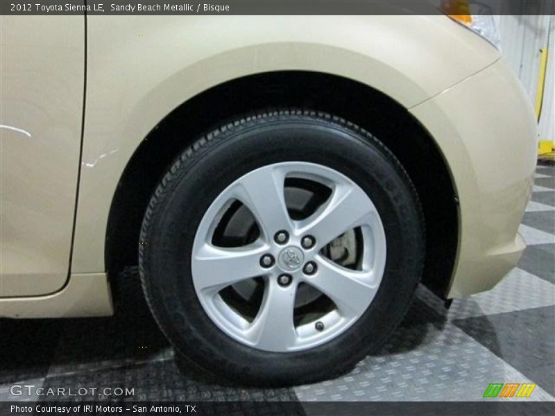 Sandy Beach Metallic / Bisque 2012 Toyota Sienna LE