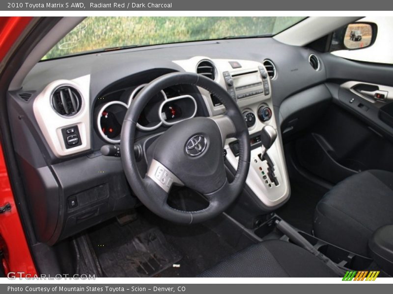 Radiant Red / Dark Charcoal 2010 Toyota Matrix S AWD
