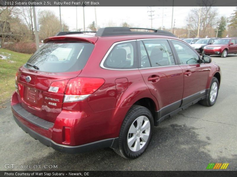 Ruby Red Pearl / Off Black 2012 Subaru Outback 2.5i
