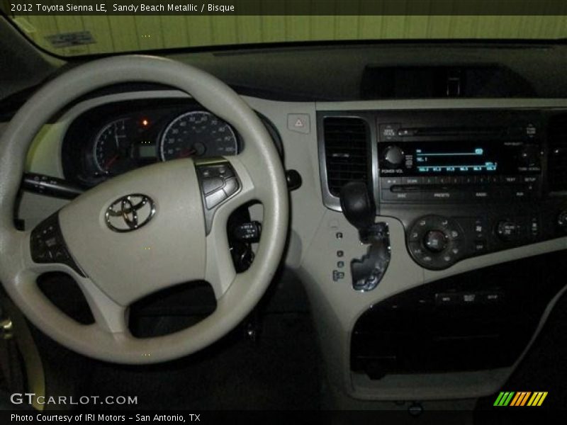 Sandy Beach Metallic / Bisque 2012 Toyota Sienna LE