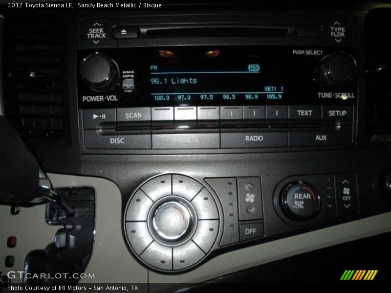 Sandy Beach Metallic / Bisque 2012 Toyota Sienna LE
