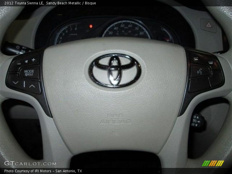 Sandy Beach Metallic / Bisque 2012 Toyota Sienna LE