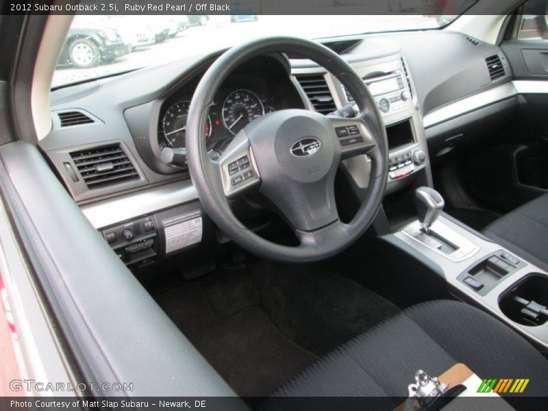 Ruby Red Pearl / Off Black 2012 Subaru Outback 2.5i