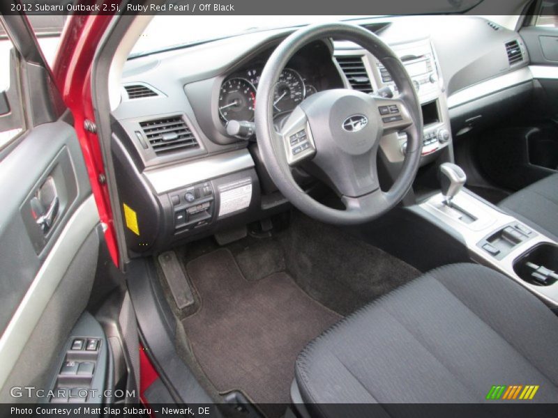 Ruby Red Pearl / Off Black 2012 Subaru Outback 2.5i