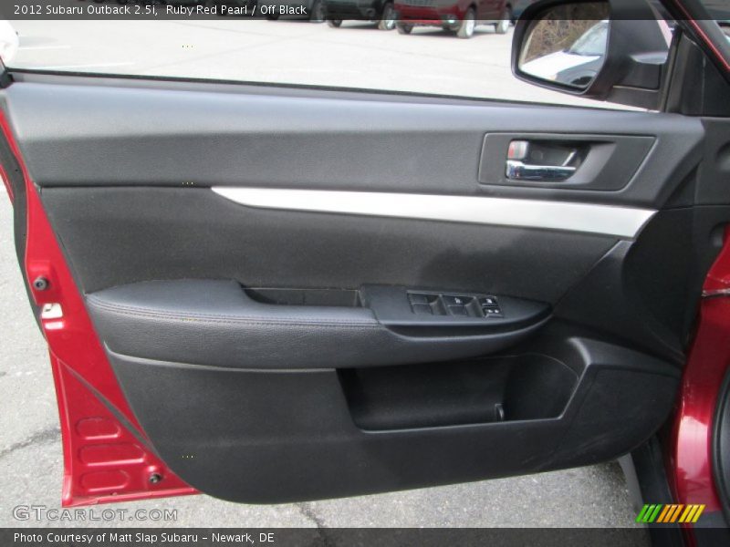 Ruby Red Pearl / Off Black 2012 Subaru Outback 2.5i