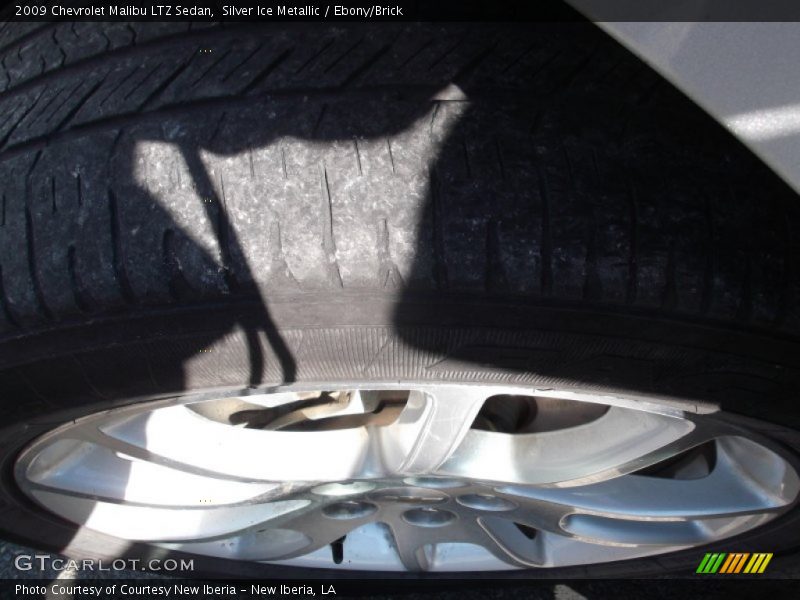 Silver Ice Metallic / Ebony/Brick 2009 Chevrolet Malibu LTZ Sedan