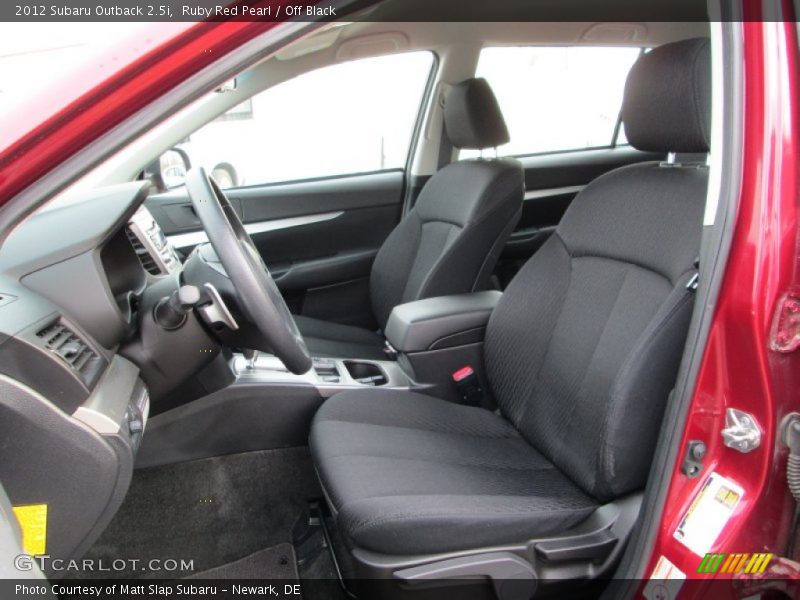 Ruby Red Pearl / Off Black 2012 Subaru Outback 2.5i