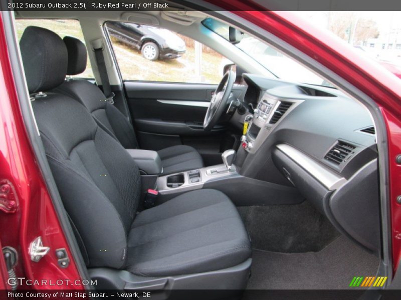 Ruby Red Pearl / Off Black 2012 Subaru Outback 2.5i