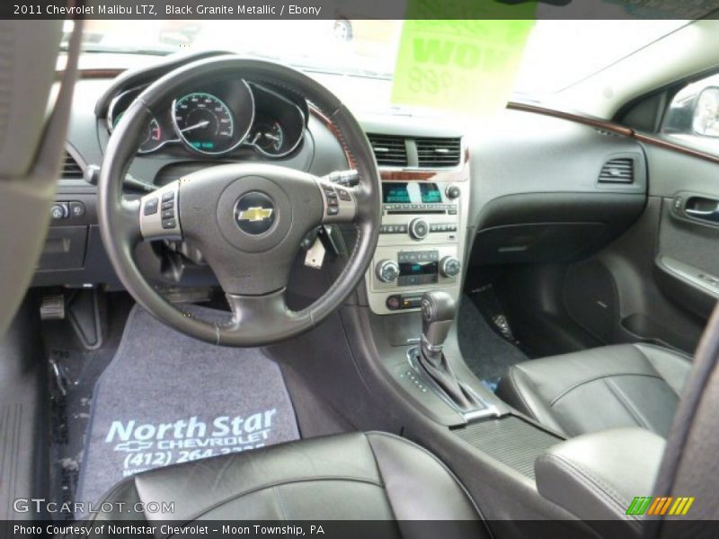 Black Granite Metallic / Ebony 2011 Chevrolet Malibu LTZ