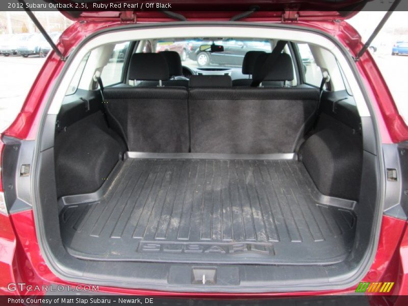 Ruby Red Pearl / Off Black 2012 Subaru Outback 2.5i
