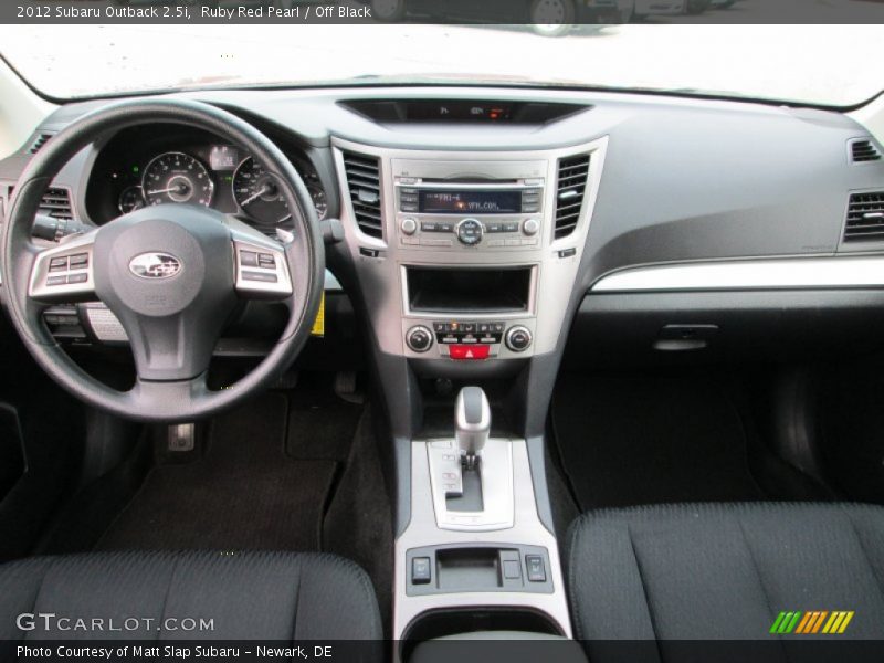 Ruby Red Pearl / Off Black 2012 Subaru Outback 2.5i