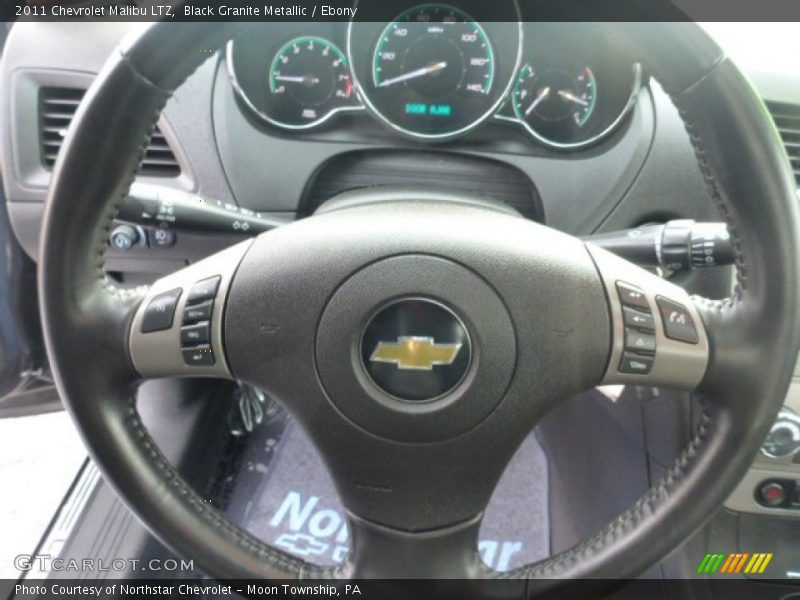 Black Granite Metallic / Ebony 2011 Chevrolet Malibu LTZ