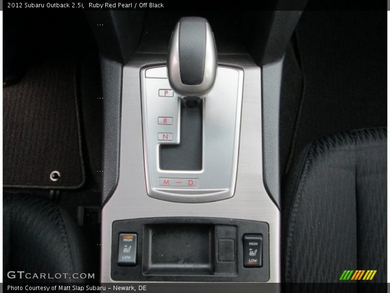 Ruby Red Pearl / Off Black 2012 Subaru Outback 2.5i