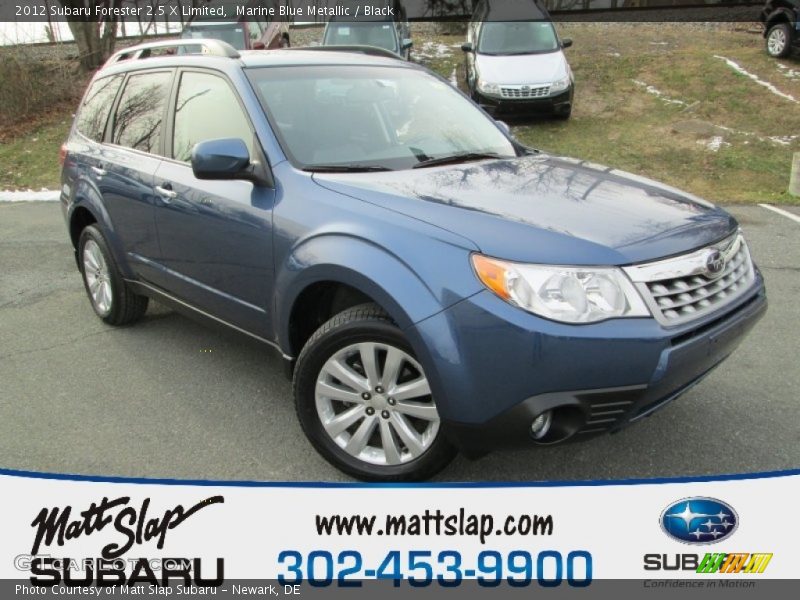 Marine Blue Metallic / Black 2012 Subaru Forester 2.5 X Limited