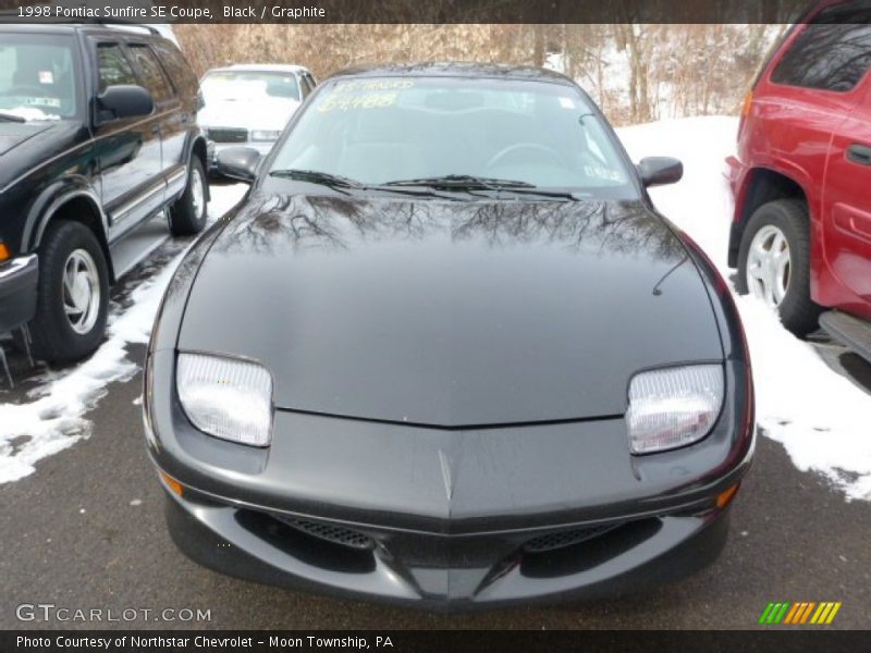 Black / Graphite 1998 Pontiac Sunfire SE Coupe