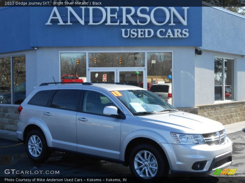 Bright Silver Metallic / Black 2013 Dodge Journey SXT