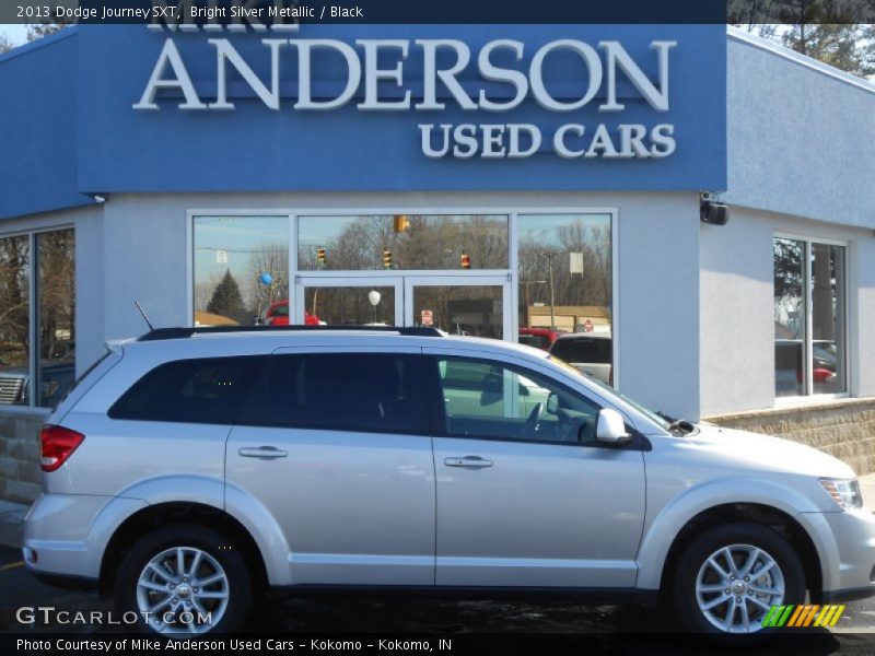 Bright Silver Metallic / Black 2013 Dodge Journey SXT
