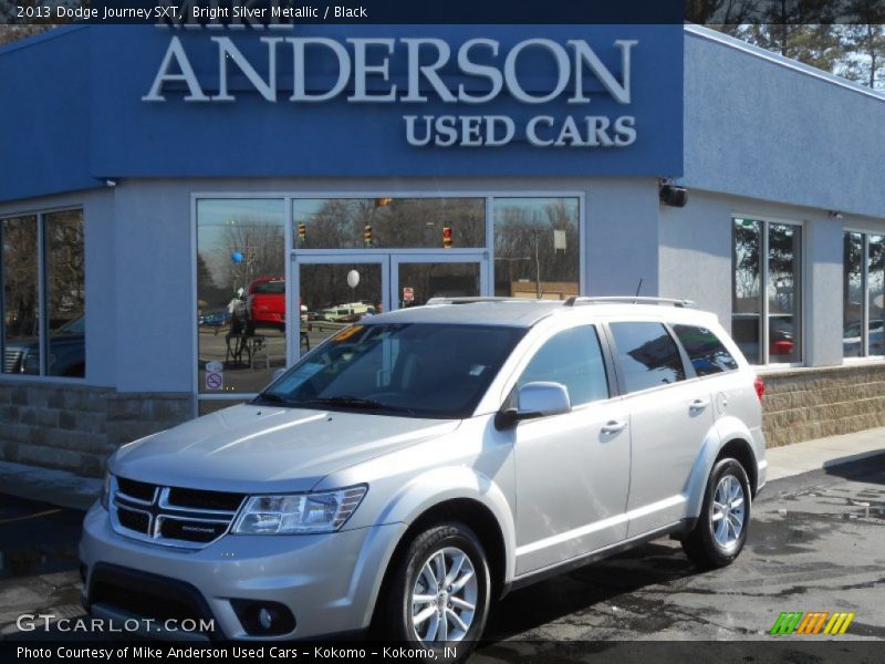 Bright Silver Metallic / Black 2013 Dodge Journey SXT