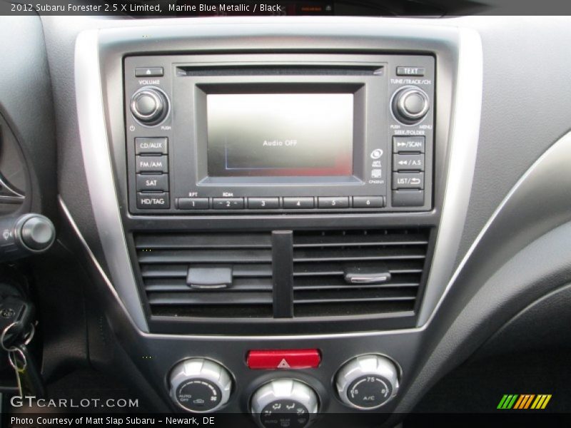 Controls of 2012 Forester 2.5 X Limited