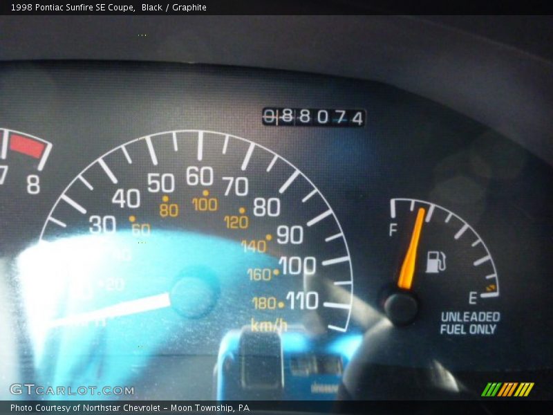 Black / Graphite 1998 Pontiac Sunfire SE Coupe