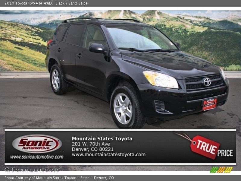 Black / Sand Beige 2010 Toyota RAV4 I4 4WD