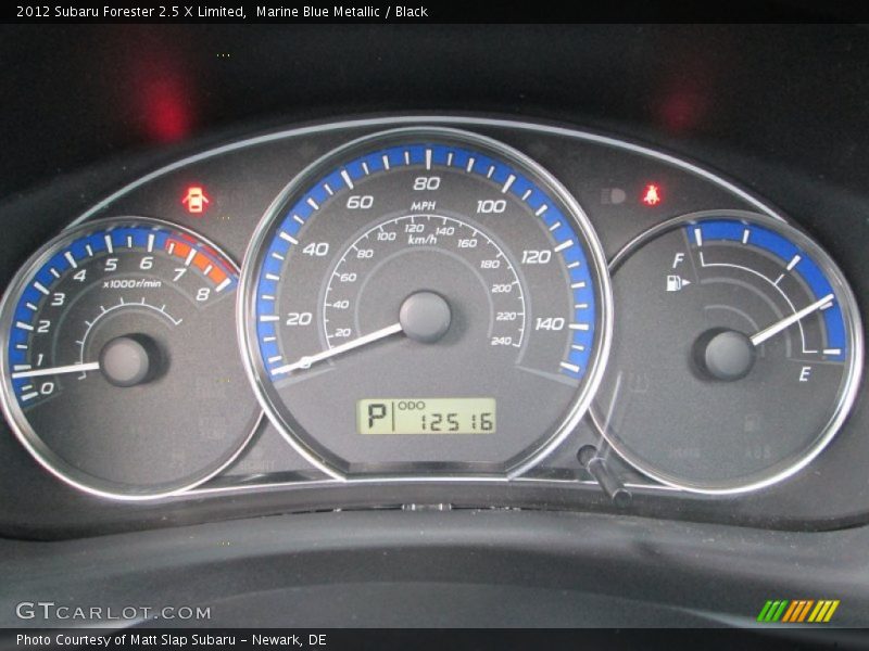  2012 Forester 2.5 X Limited 2.5 X Limited Gauges