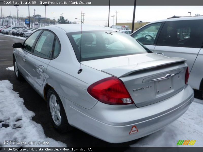 Silver Frost Metallic / Dark Charcoal 2003 Ford Taurus SES