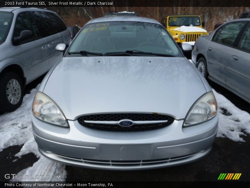 Silver Frost Metallic / Dark Charcoal 2003 Ford Taurus SES