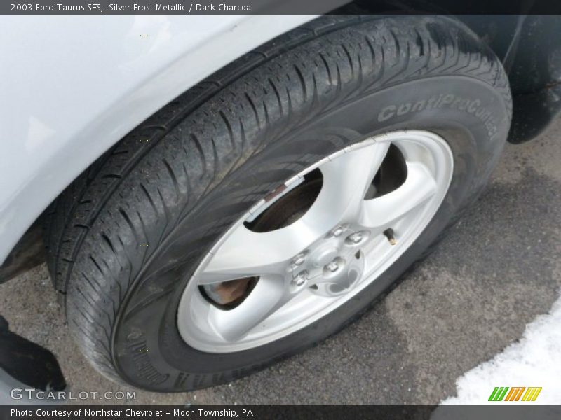 Silver Frost Metallic / Dark Charcoal 2003 Ford Taurus SES