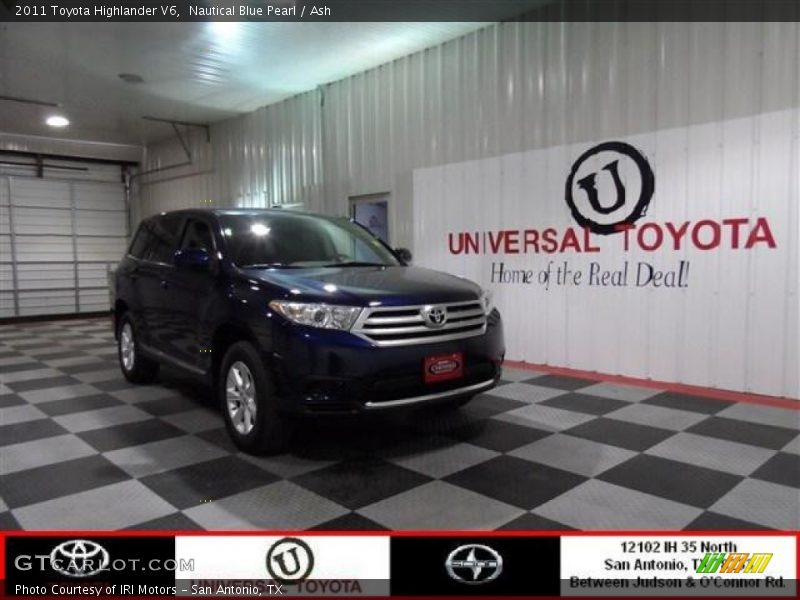 Nautical Blue Pearl / Ash 2011 Toyota Highlander V6