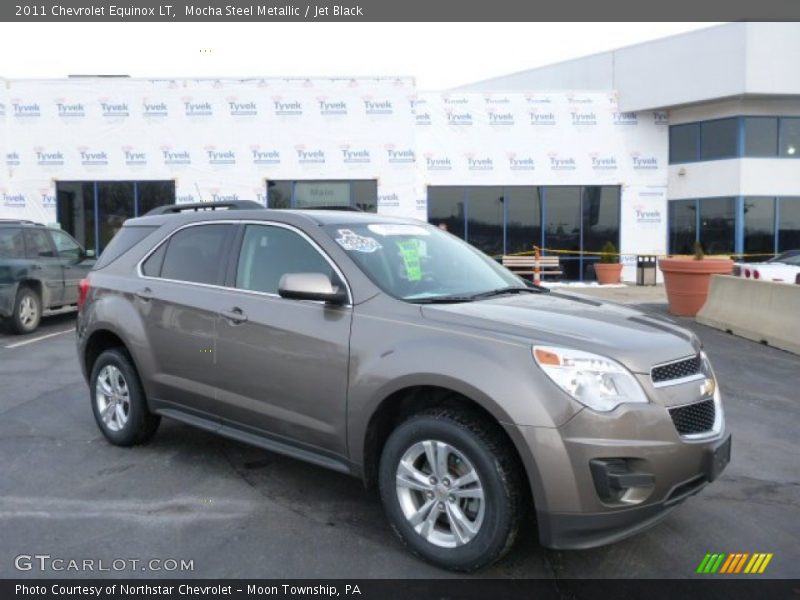 Mocha Steel Metallic / Jet Black 2011 Chevrolet Equinox LT