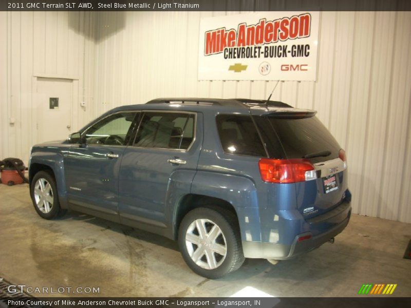 Steel Blue Metallic / Light Titanium 2011 GMC Terrain SLT AWD