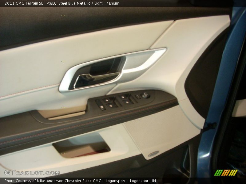 Steel Blue Metallic / Light Titanium 2011 GMC Terrain SLT AWD