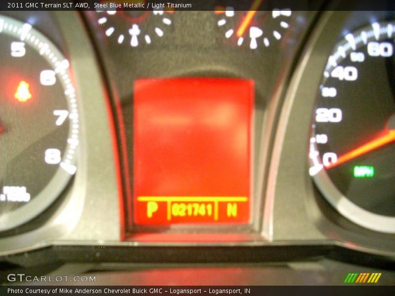 Steel Blue Metallic / Light Titanium 2011 GMC Terrain SLT AWD