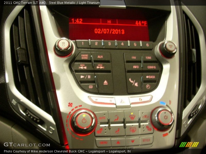 Steel Blue Metallic / Light Titanium 2011 GMC Terrain SLT AWD