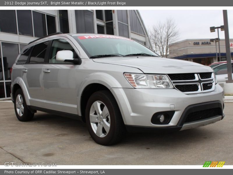 Bright Silver Metallic / Black/Light Frost Beige 2012 Dodge Journey SXT