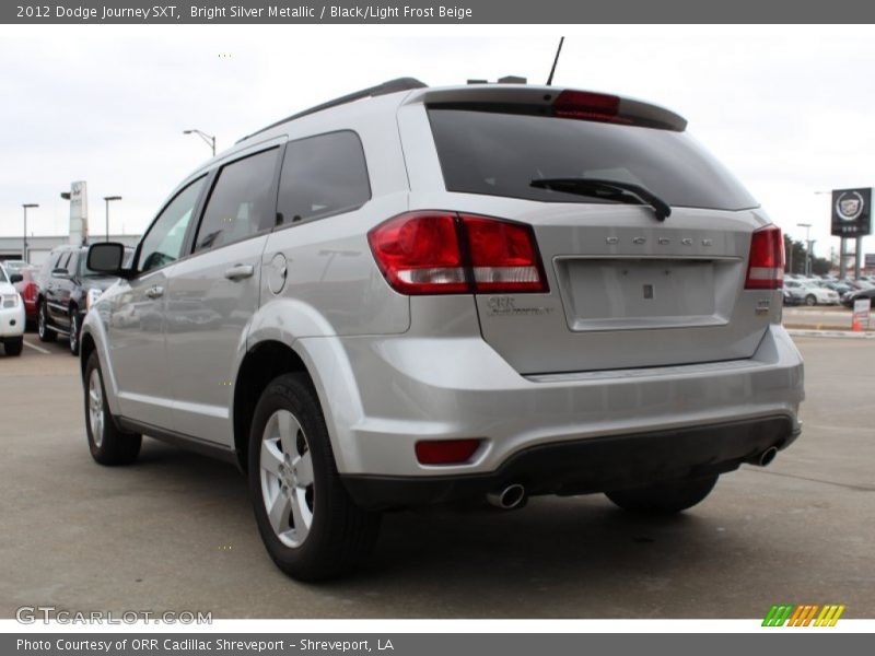 Bright Silver Metallic / Black/Light Frost Beige 2012 Dodge Journey SXT