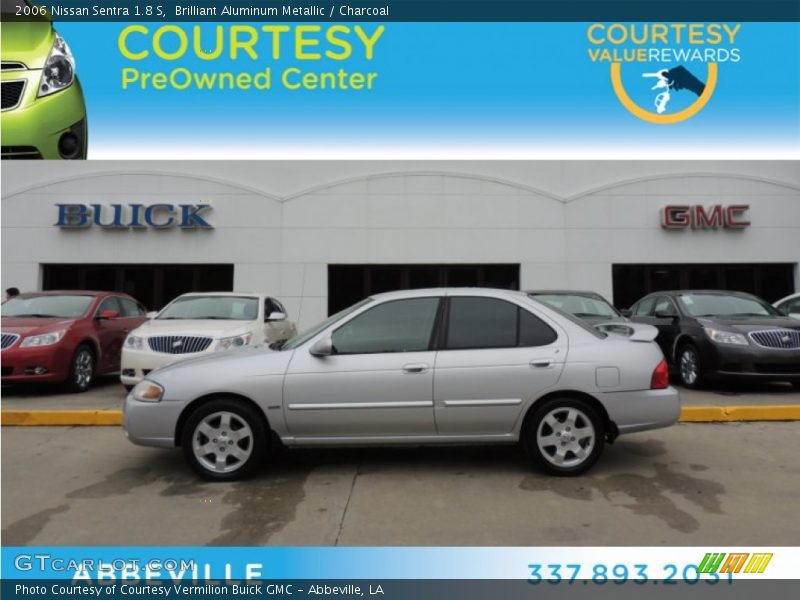 Brilliant Aluminum Metallic / Charcoal 2006 Nissan Sentra 1.8 S