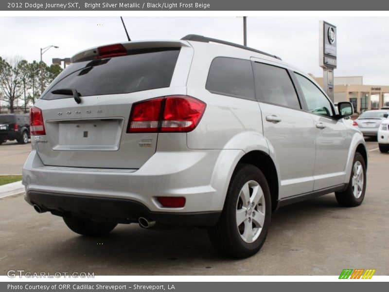 Bright Silver Metallic / Black/Light Frost Beige 2012 Dodge Journey SXT
