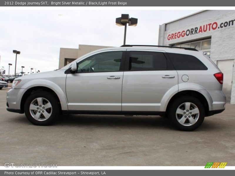 Bright Silver Metallic / Black/Light Frost Beige 2012 Dodge Journey SXT