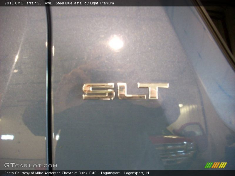 Steel Blue Metallic / Light Titanium 2011 GMC Terrain SLT AWD